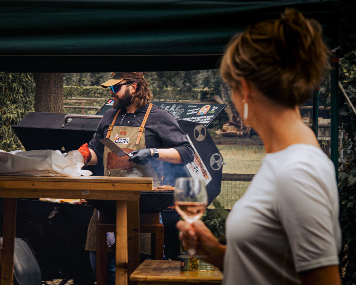 BBQ op locatie bij DeBaes van de BBQ