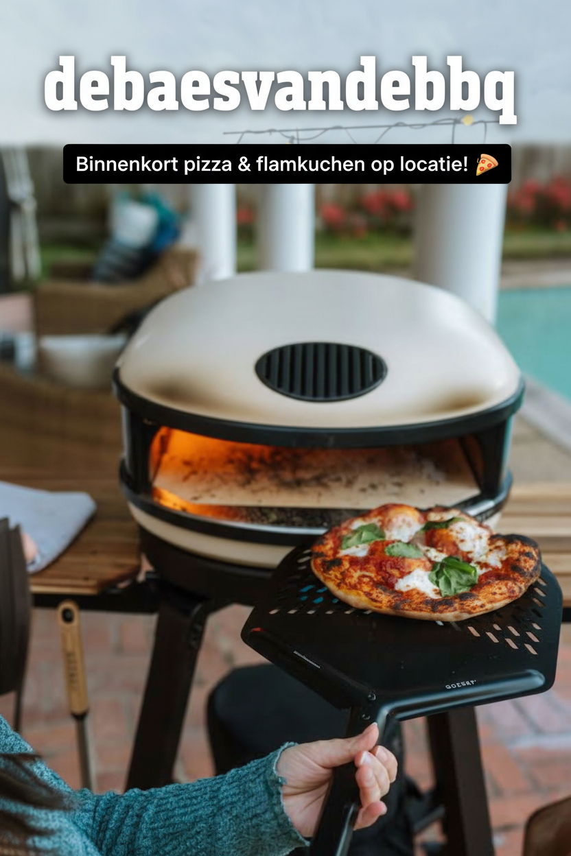 Pizza bij DeBaes van de BBQ